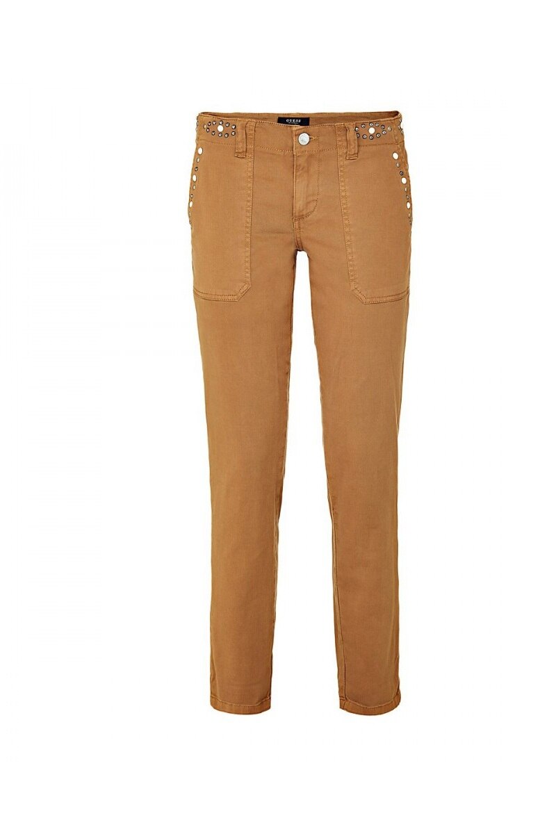 Pantaloni dama Guess Berta, Beige, W26-L27 US